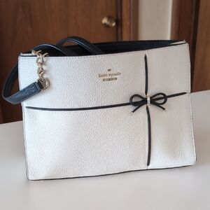 Kate Spade Black and White Bow Bag